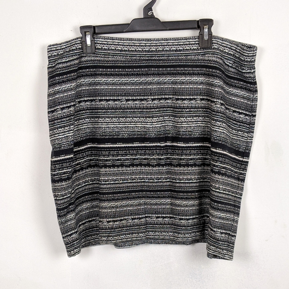Loft Striped Pencil Skirt